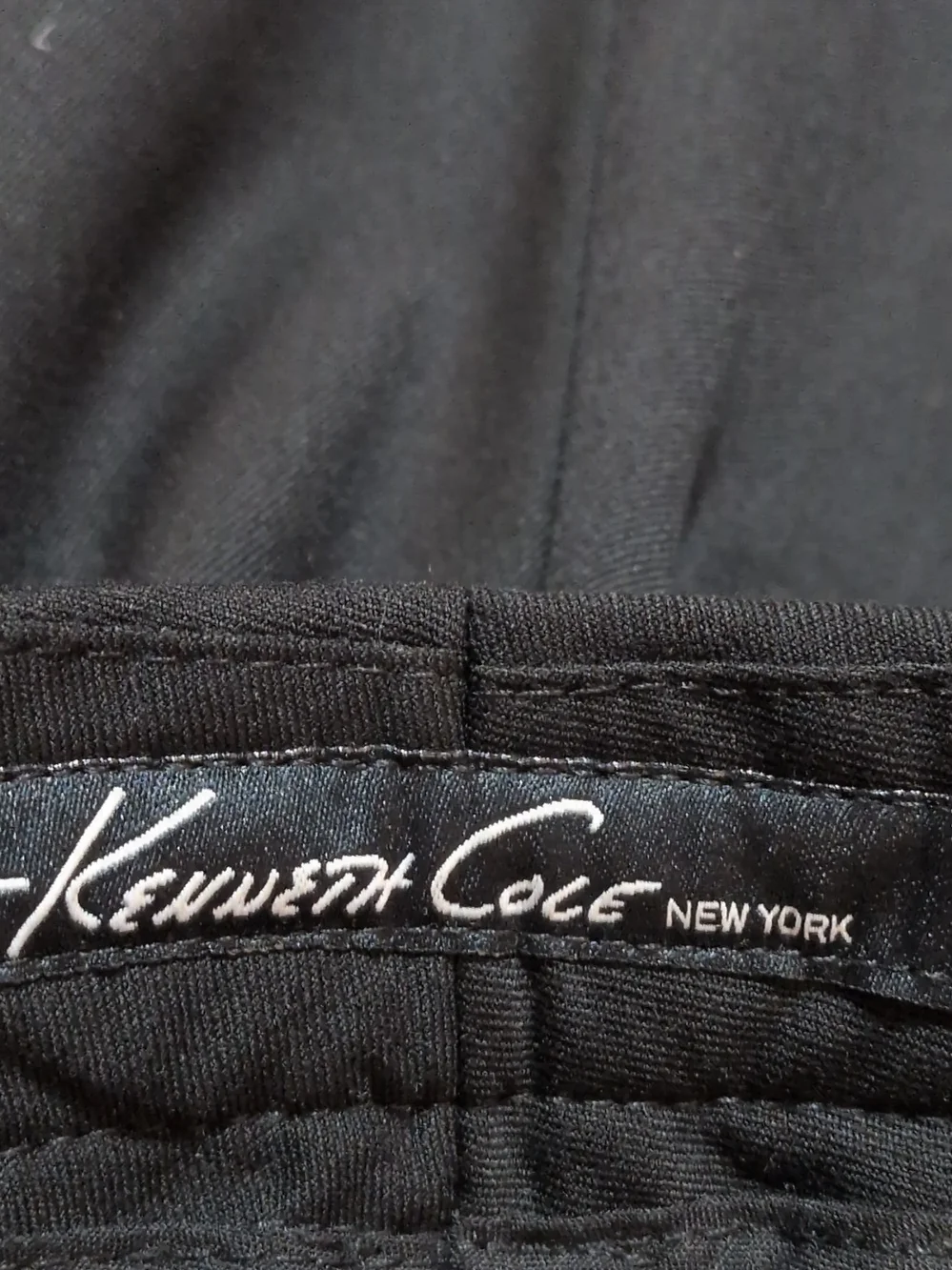 Kenneth Cole New York Men's Black Pleated Dress Pants 36Wx30L Straight Leg